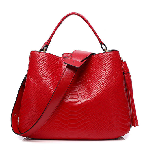 Alyssa Croc Slouch Handbag